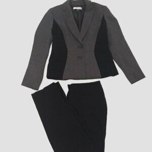 Black & Grey Kasper Suit Set - Size 4/10